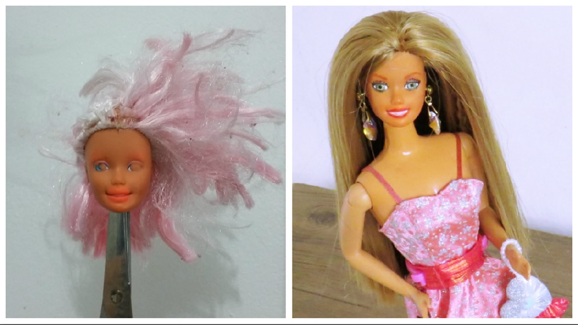 Maquiagem de Barbie com Lápis de Cor e Tinta DIY (testando)