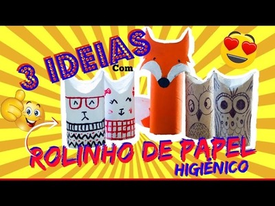 3 IDEIAS INCRÍVEIS COM ROLINHO DE PAPEL HIGIÊNICO - DIY