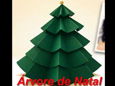 Árvore de Natal  de papel cartão - Artesanato