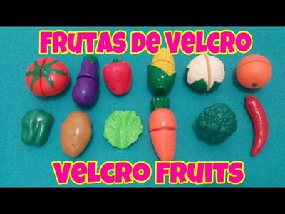 Como Brincar com Frutas Legumes de Velcro Cutting Aprenda Nomes de Frutas e Legumes em Inglês