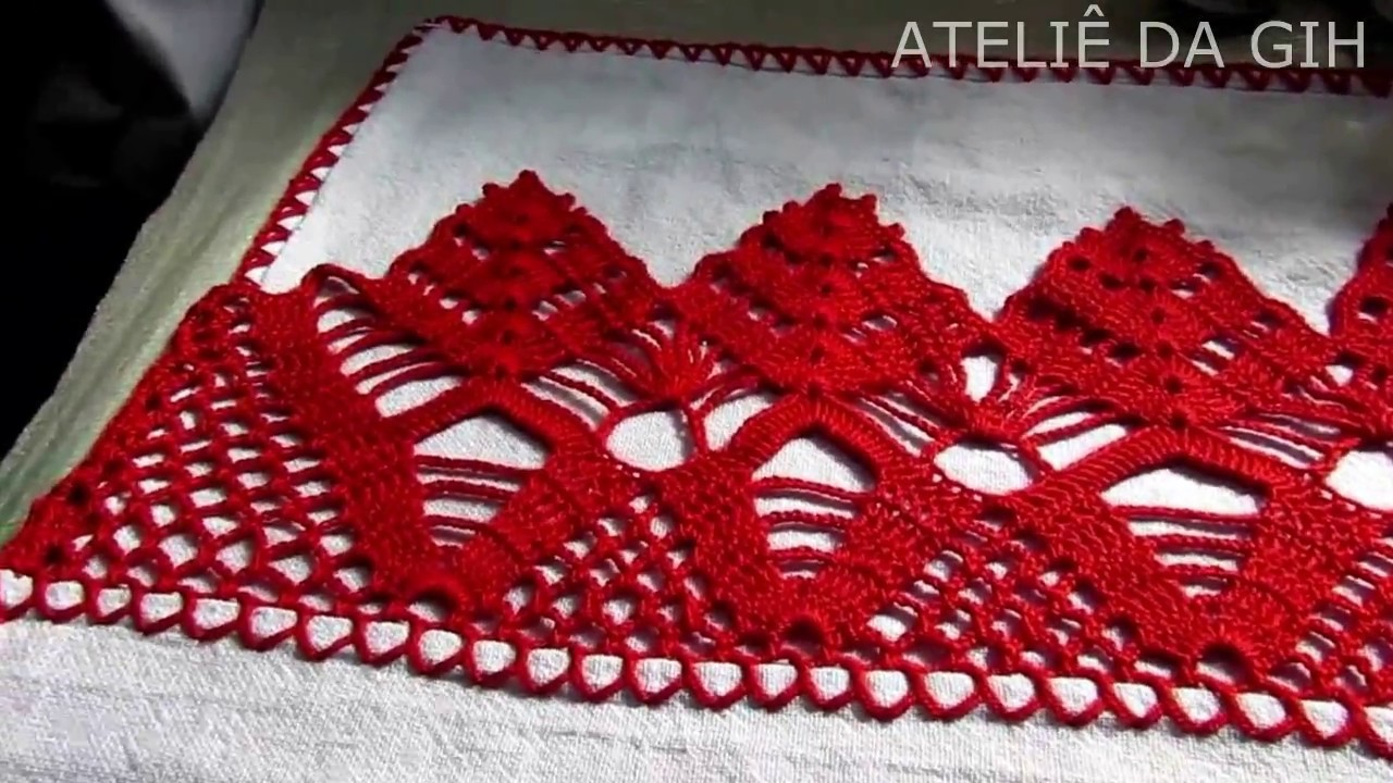Crochê vermelho parte 1_Red crochet part 1_ganchillo parte roja 1_