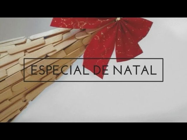 • DIY:ESPECIAL DE NATAL: ÁRVORE  FEITA DE PALITOS DE PICOLÉ