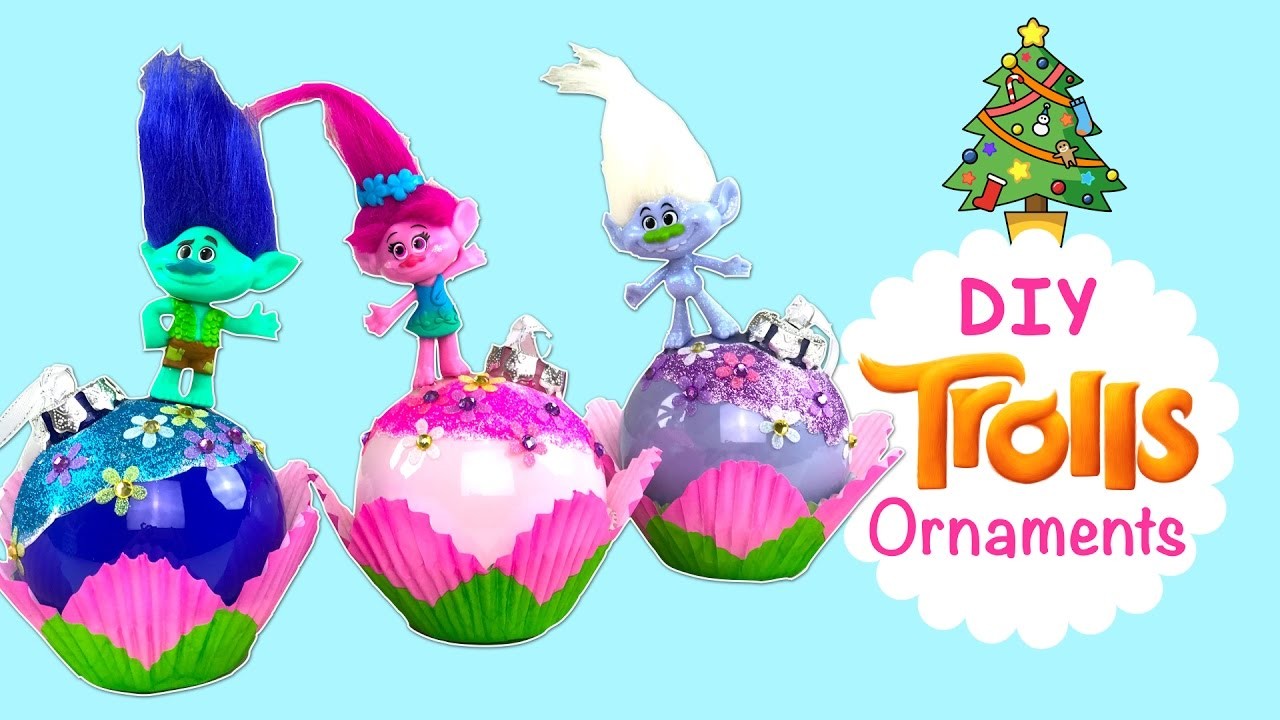 TROLLS ENFEITE DE NATAL! | DIY TROLLS Christmas' ornaments | Holiday Decoration