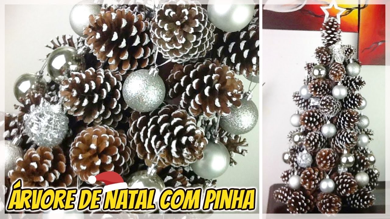 Árvore de Natal com Pinha - DIY #NatalReciclado | Luciana Queiróz