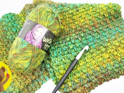 Cachecol grande de crochet | Padrão pérola | Fácil, bonito e macio