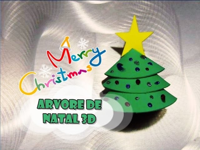 DIY.: Arvore 3D com semi circulos