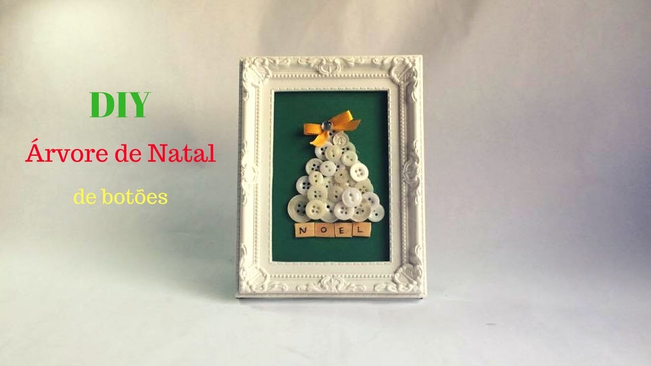 DIY- Árvore de Natal de Botões