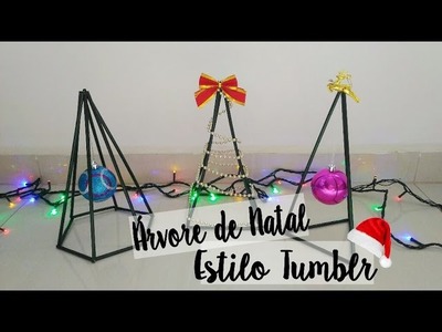 DIY: Árvore de Natal Geométrica | Tumblr pirâmide | Decoração Natalina