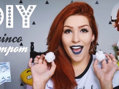 DIY. BRINCOS DE POMPOM