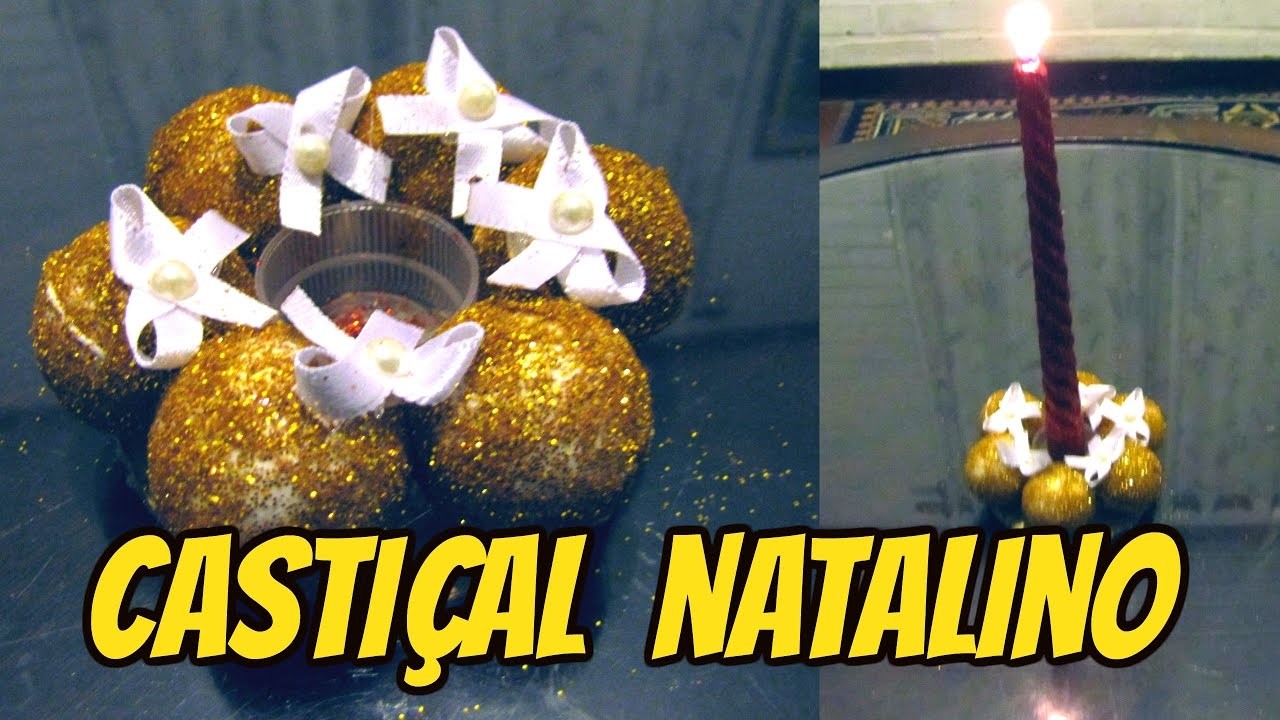 DIY - CASTIÇAL NATALINO | GI FABRE