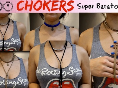 DIY: Faça você mesmo sua Chocker, SEM GASTAR MUITO $ - #DEZEMBROQUASETODODIA