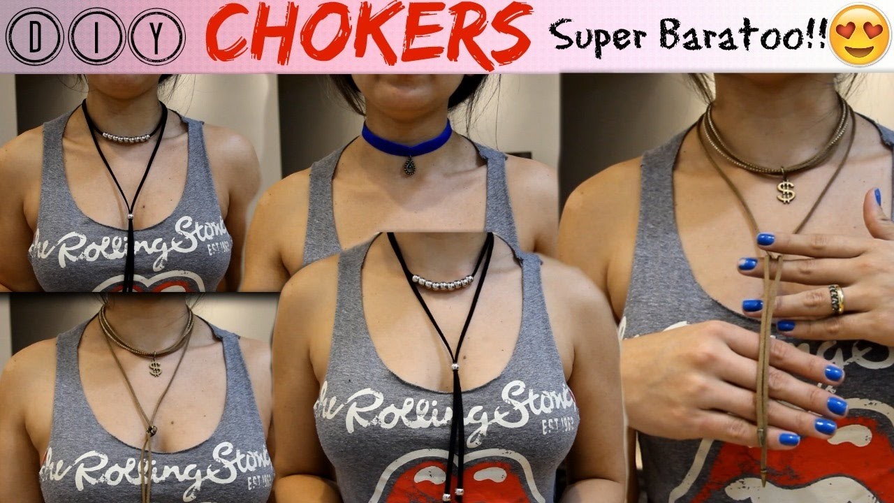 DIY: Faça você mesmo sua Chocker, SEM GASTAR MUITO $ - #DEZEMBROQUASETODODIA
