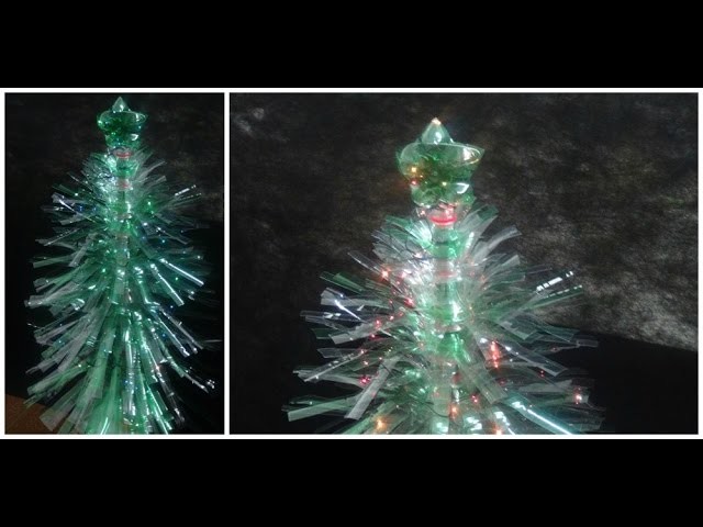 Árvore de Natal de Garrafa Pet - DIY