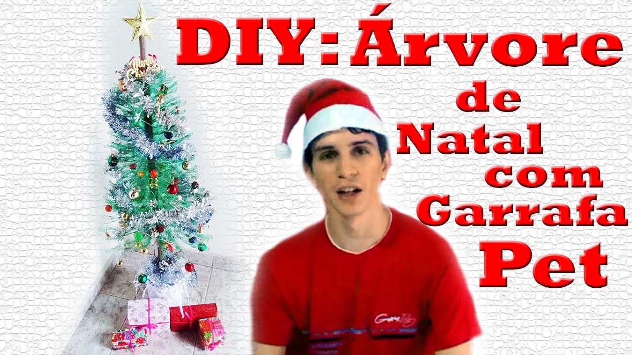 DIY Árvore de Natal com Garrafa Pet - Canal Desenrolando