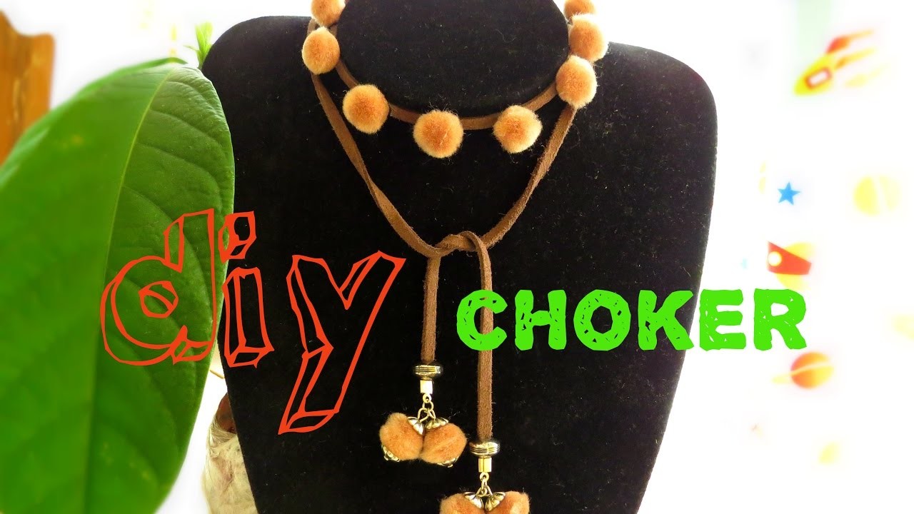 # DIY - GARGANTILHA CHOKER POMPOM