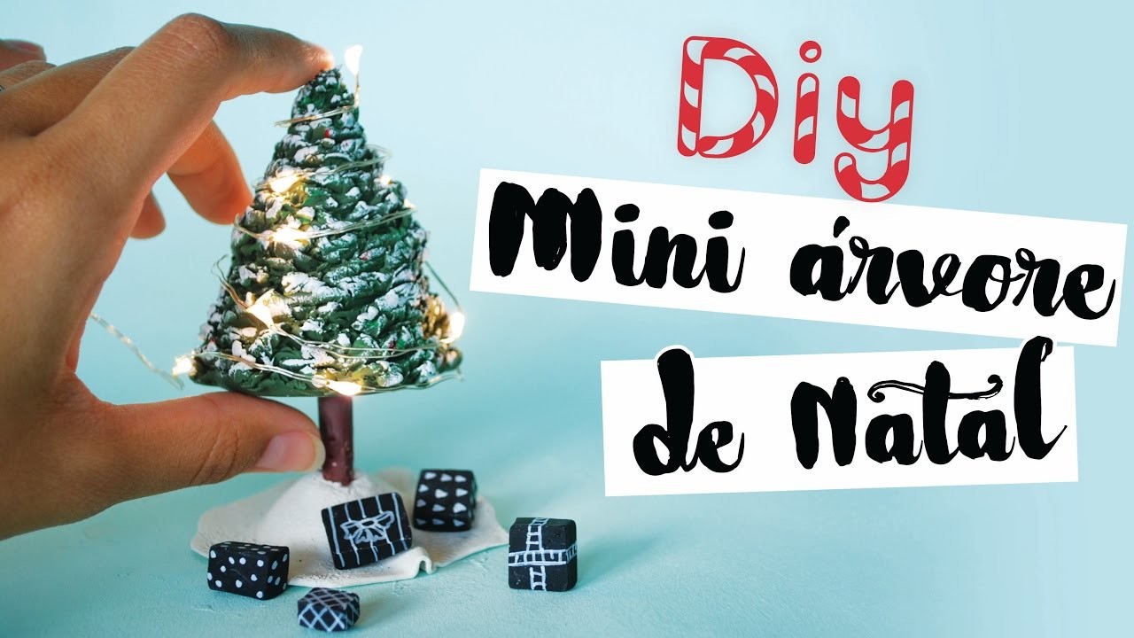 DIY: Mini Árvore de Natal com Mini Presentes! Por Isabelle Verona