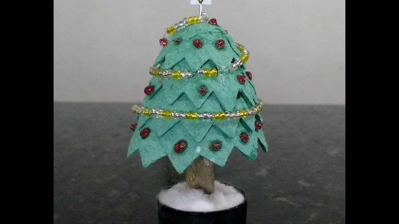 DIY: Mini Árvore de Natal + Mensagem Natalina #11