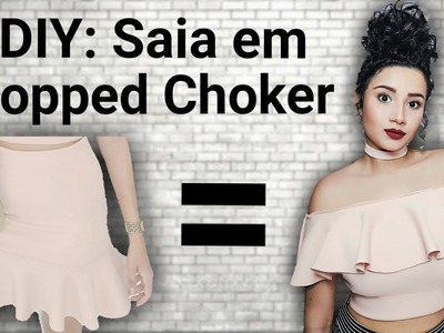 DIY: TRANSFORME SAIA EM CROPPED CHOKER