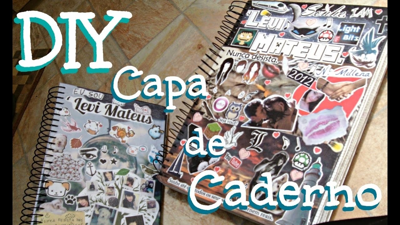 Capa de caderno PERSONALIZADA =D - Criativando