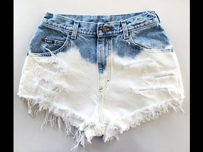 Como desbotar shorts jeans