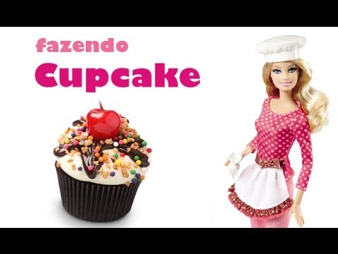 COMO FAZER CUPCAKE PARA BONECAS - Barbie, Monster High, EAH, etc