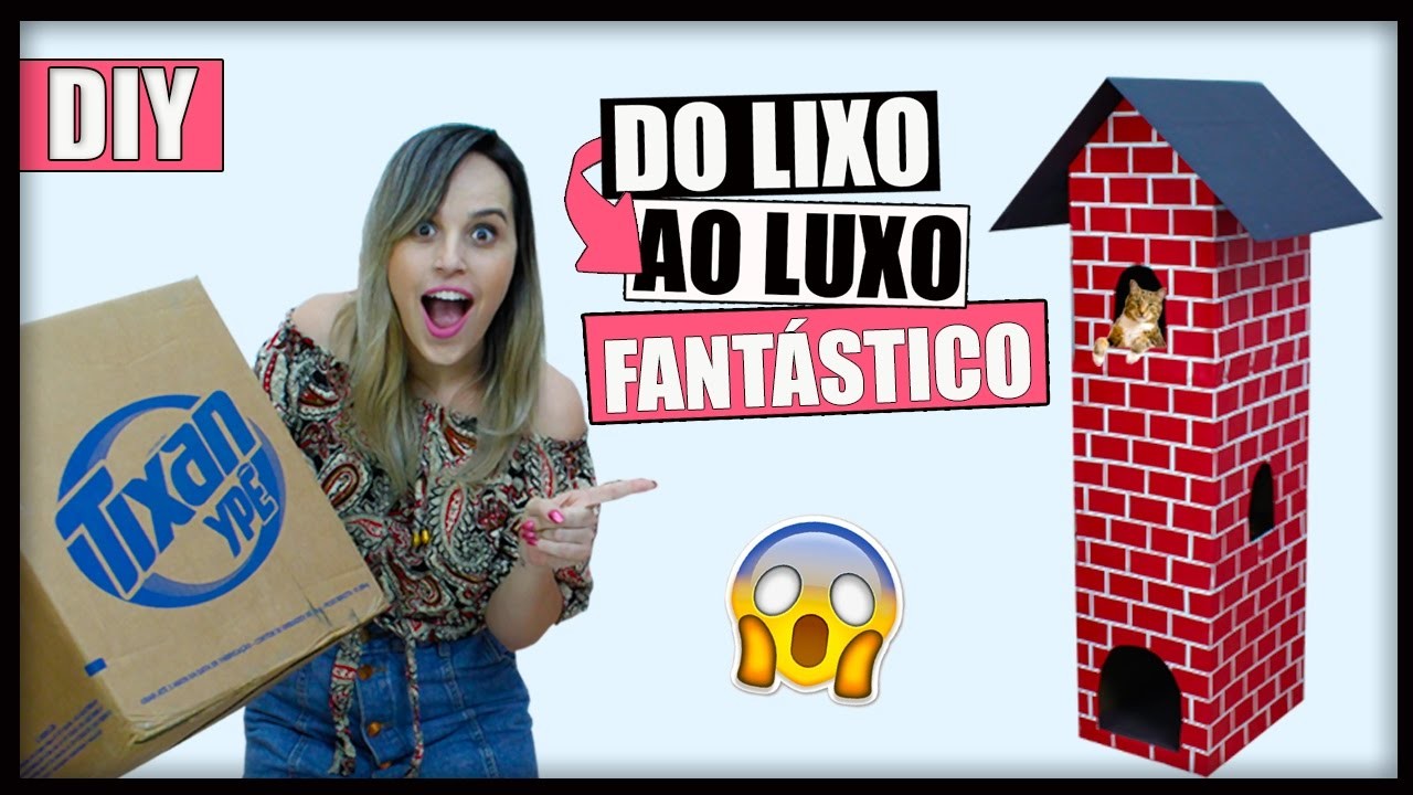 DIY Do LIXO ao LUXO ✂ IDEIA FANTÁSTICA USANDO PAPELÃO 