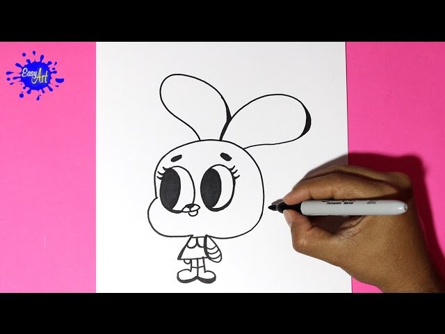 Como dibujar a Anais - How to draw Anais - Gomball