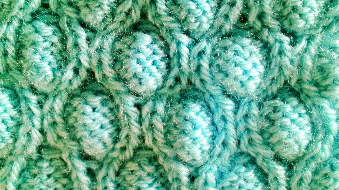 Ponto Bolha em tricô - Tricotando Crochê