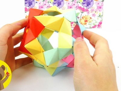 Estrela 3D de natal | Estrela de dobradura (Origami)