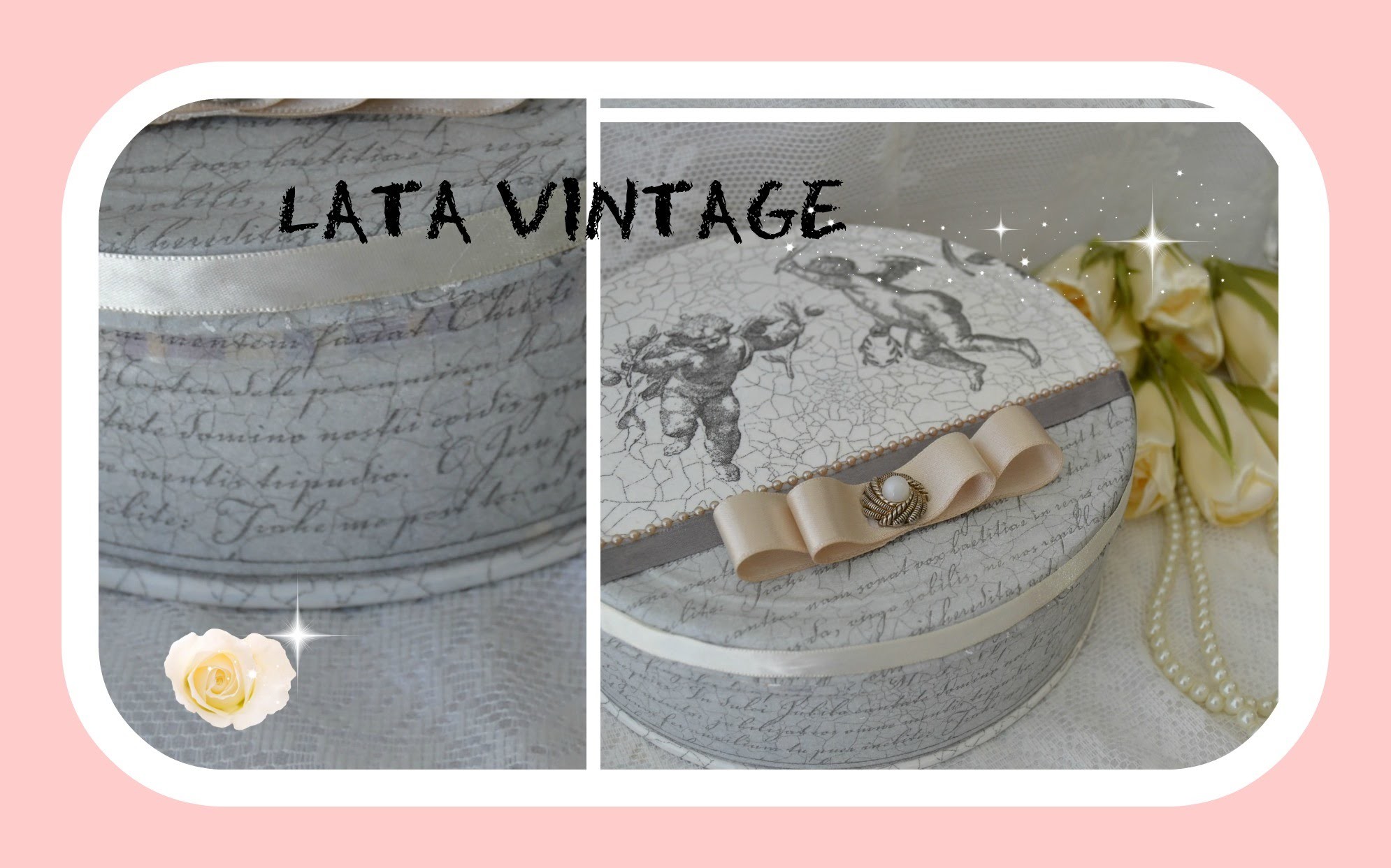 Decoupage da latas estilo vintage