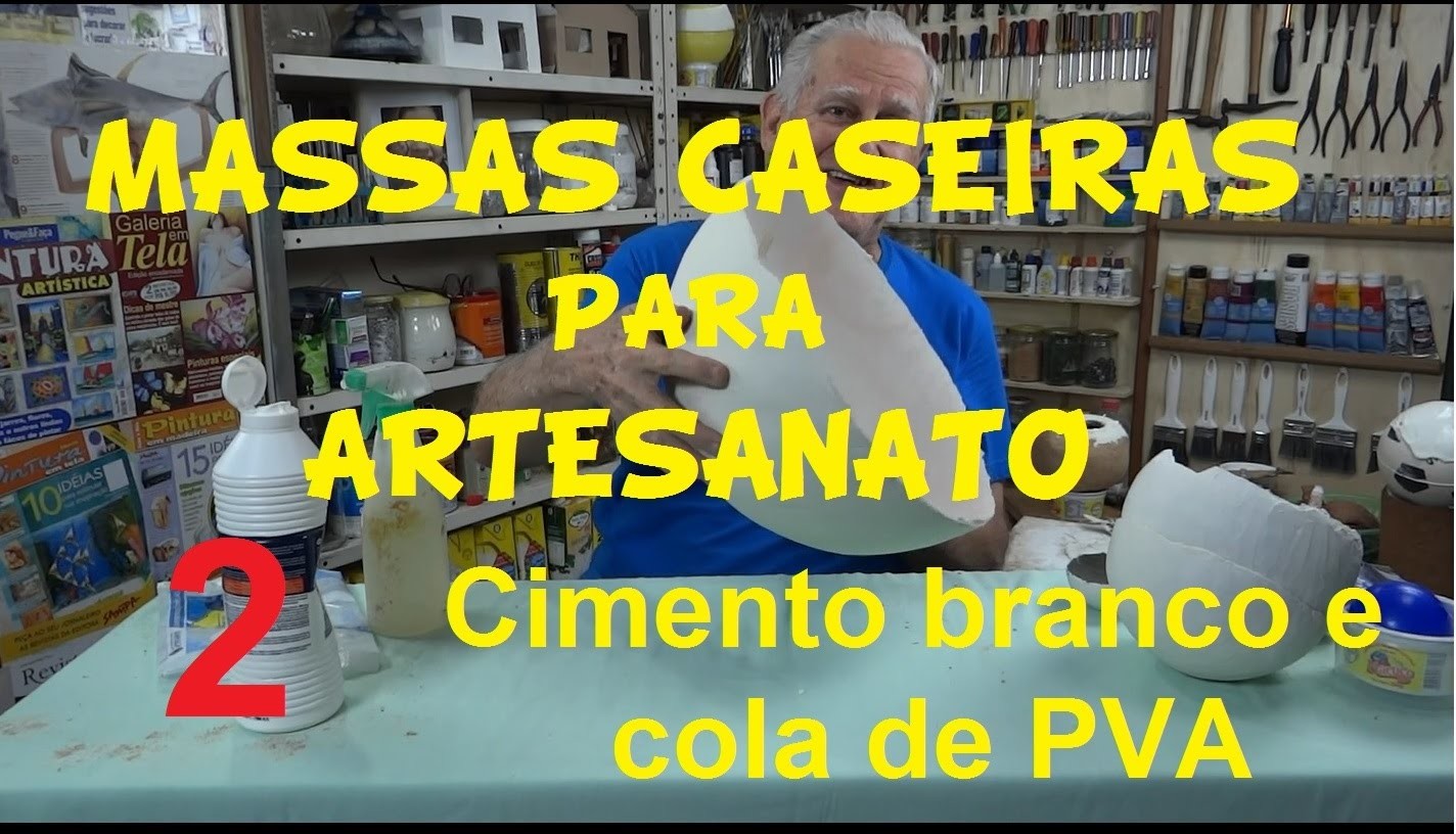 MASSAS CASEIRAS 2 - CIMENTO BRANCO COM COLA PVA