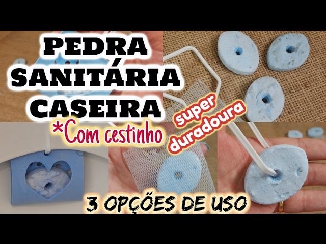 PEDRA SANITÁRIA CASEIRA COM CESTINHO