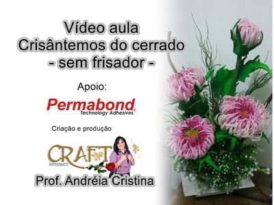 VÍDEO AULA CRISÂNTEMOS  sem frisador - Prof. Andreia Cristina
