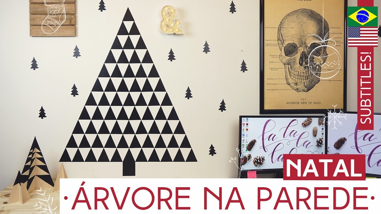 Árvore de Natal na parede | Natal by Aline Albino