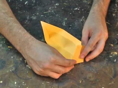 Como fazer um barco sem mastro de origami