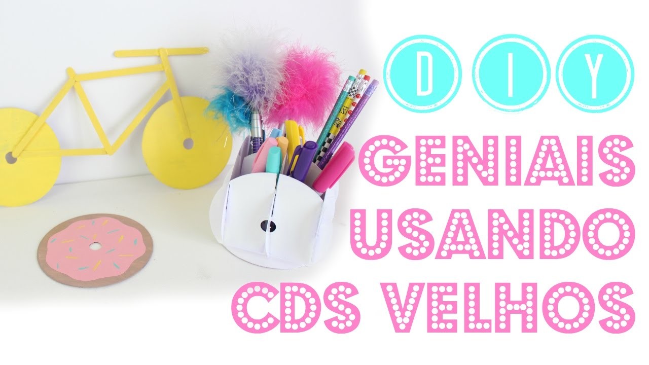 3 DIYs GENIAIS Utilizando CDs Velhos | Larissa Vale