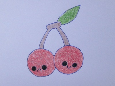 Como desenhar cerejas