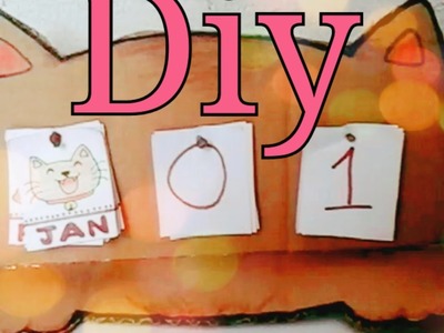 ♥DIY♥Calendario 2017 de Gato♥Kawaii♥
