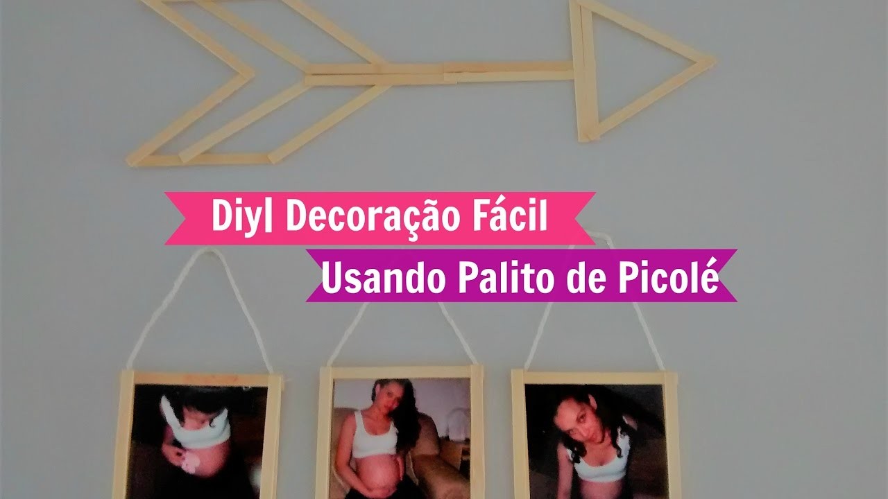 Diy| Decoração Fácil Usando Palito de Picolé | Carla Oliveira