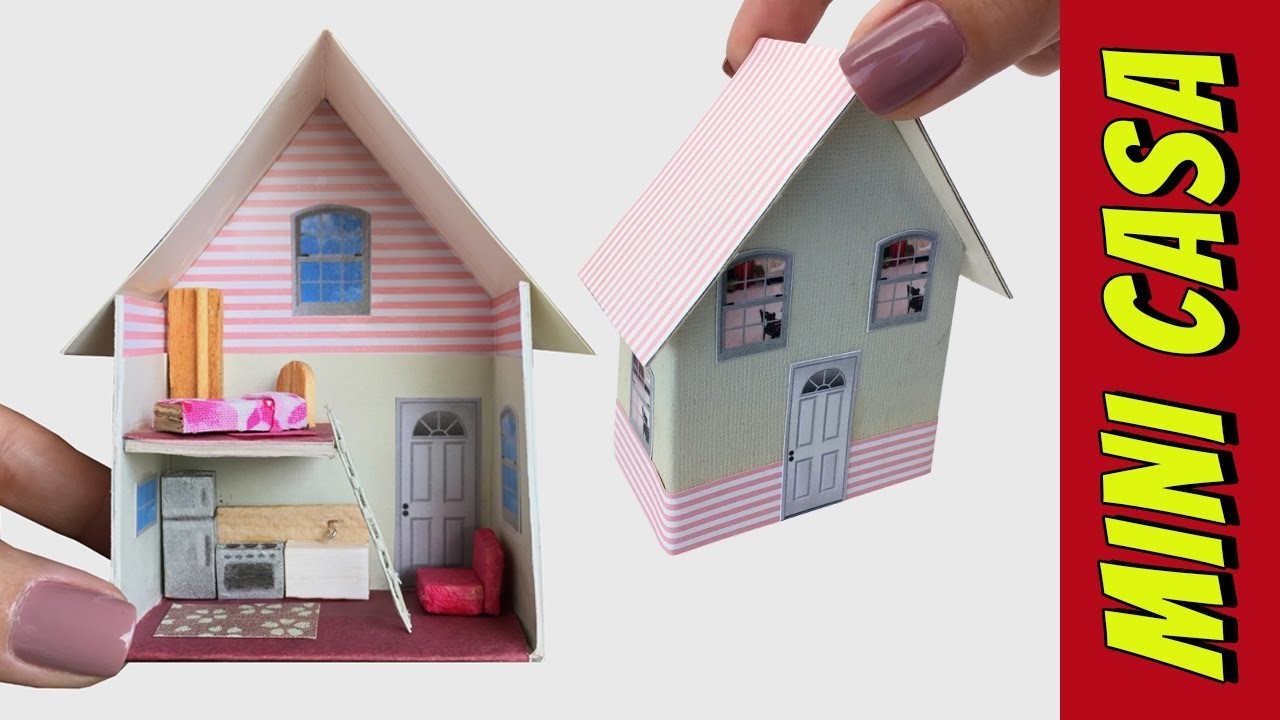 Como fazer uma Mini Casa de Bonecas para Barbie e Outras Bonecas!