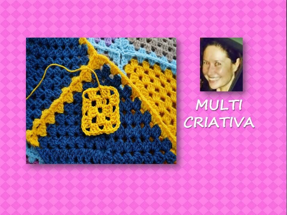 Crochê: como fazer um quadrado. Multicriativa Crochê
