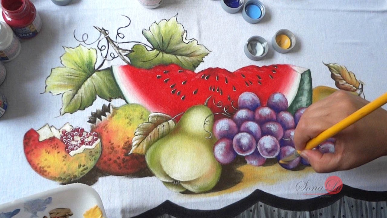 Frutas em Tecido (Aula 48. Parte 2)