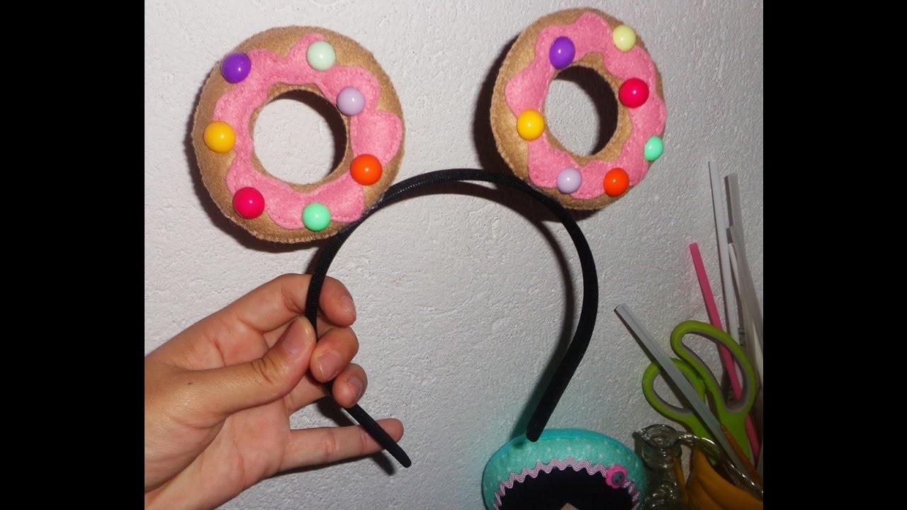 TIARA ROSQUINHA em feltro ( Mily Ateliê)