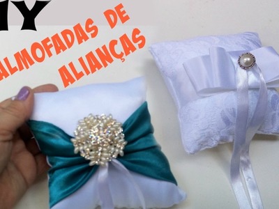 DIY: ALMOFADA de ALIANÇAS. DIY RING PILLOW WEDDING