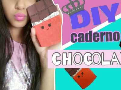 Diy: bloco de notas de Barra de chocolate