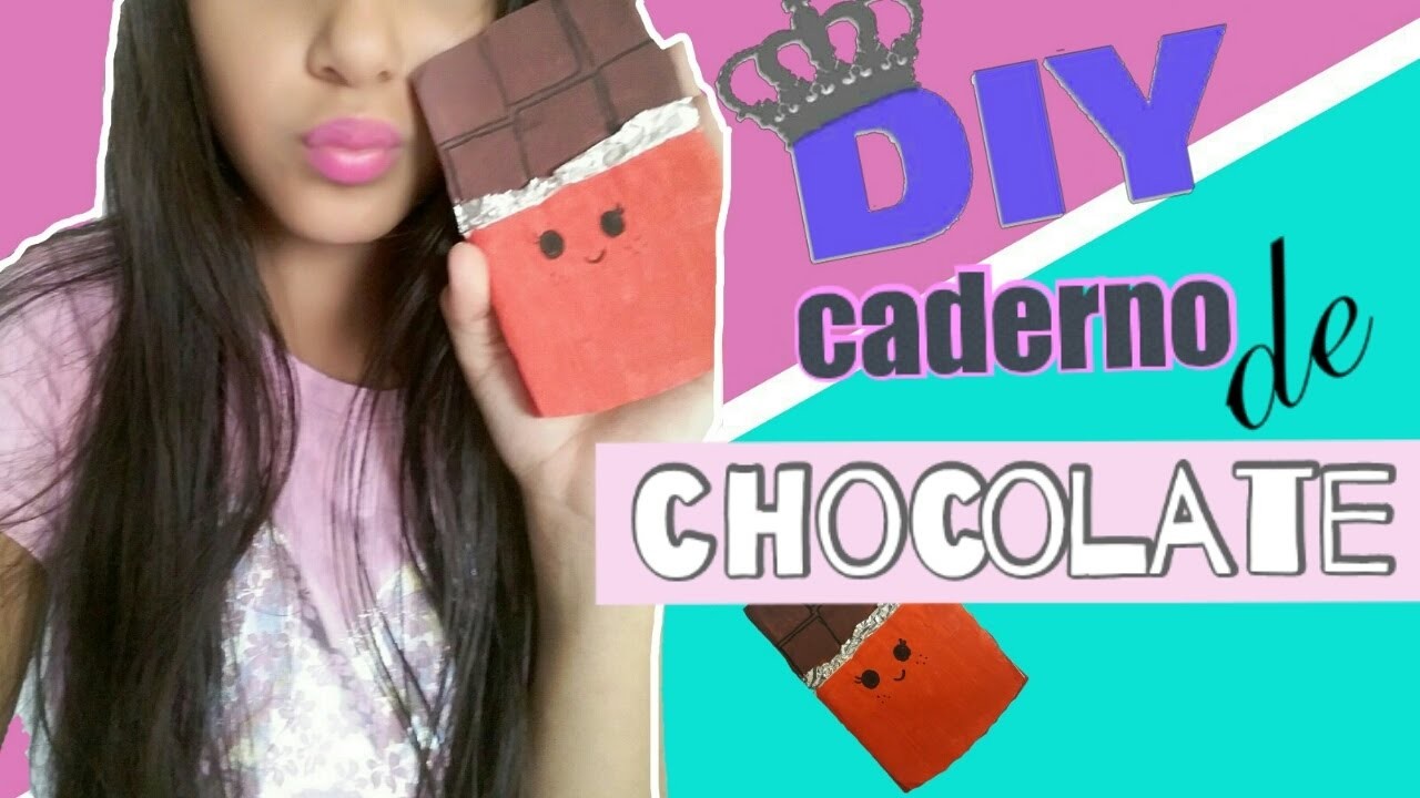 Diy: bloco de notas de Barra de chocolate