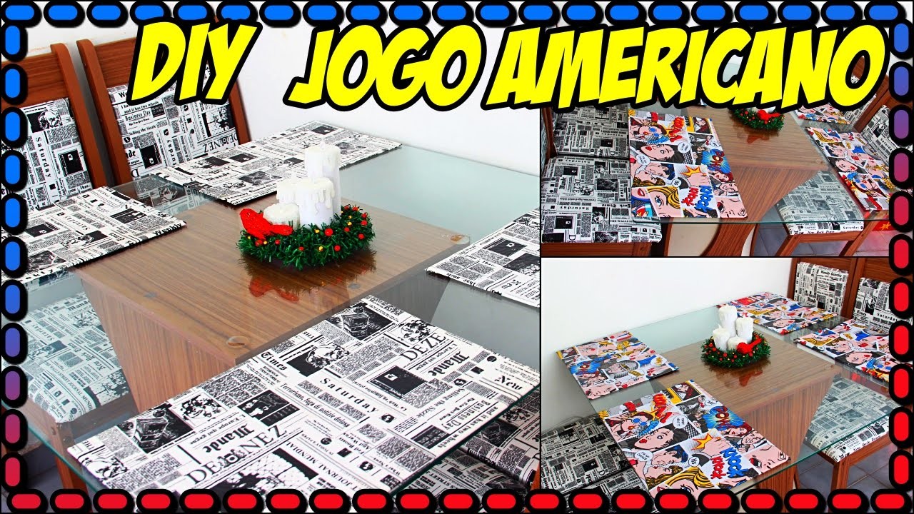 DiY:Jogo Americano SUPER BARATO- Mesa Posta |Tatiane Xavier