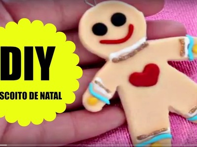 TUTORIAL BISCOITO DE NATAL - BISCUIT - POLYMER CLAY - PASSO A PASSO