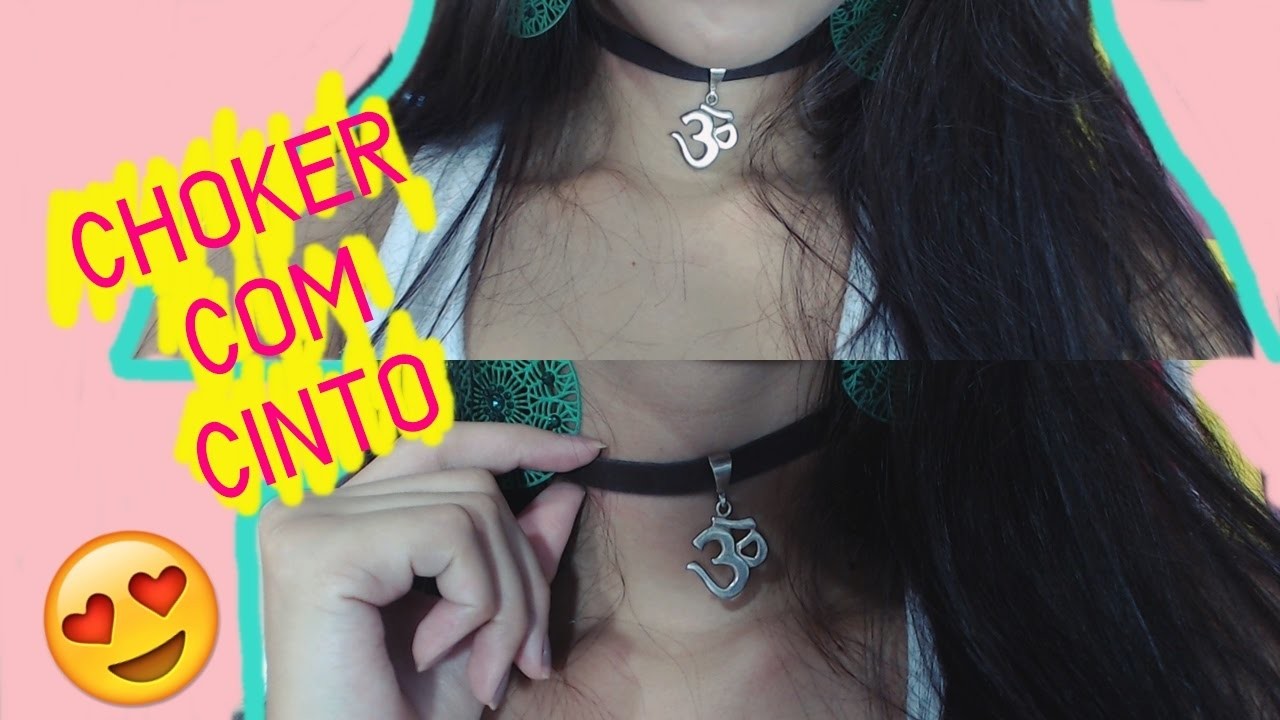 DIY: Transforme Seu Cinto Em Uma CHOKER (Gargantilha)