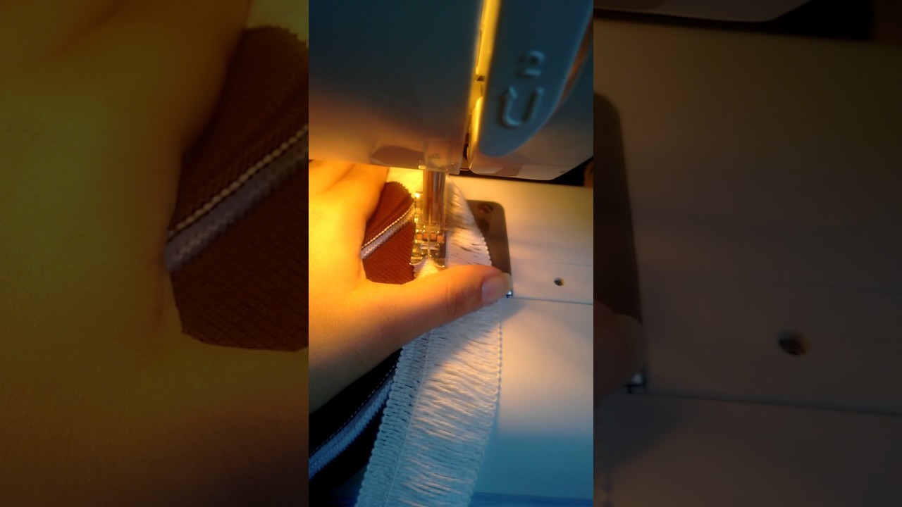 Testando aplicação de franja em tapete na máquina Janome 2008p